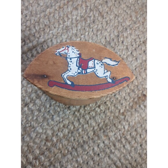 Vintage Abacus 1940s Holgate Wood Rocking Horse Toy Educational Collectible - Picture 3 of 5